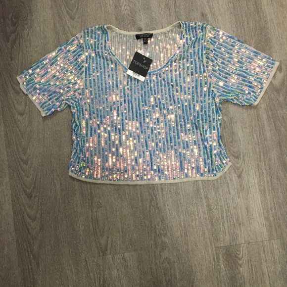 Topshop 2010’s Iridescent Sequence Shirt - Picture 2 of 4